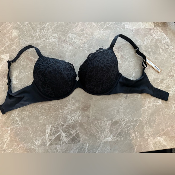 SKINS FITS EVERYBODY LACE LACE PUSH-UP DEMI BRA 36DD - Picture 2 of 7